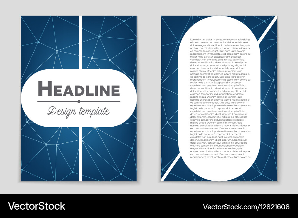 Abstract layout background set for art vector image