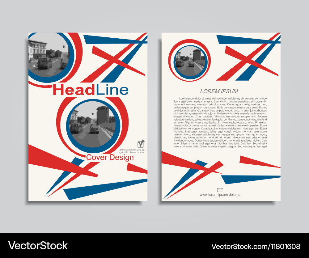 Brochure design layout with place for your data vector image