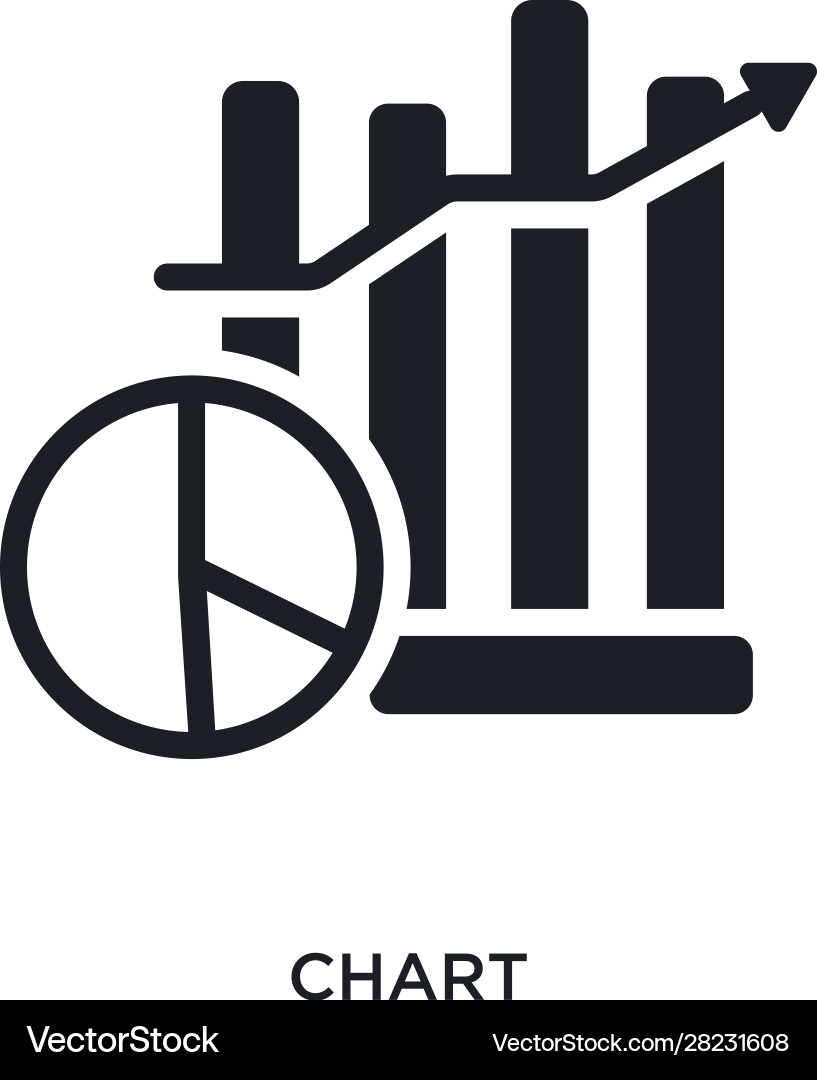Chart isolated icon simple element from smart Vector Image