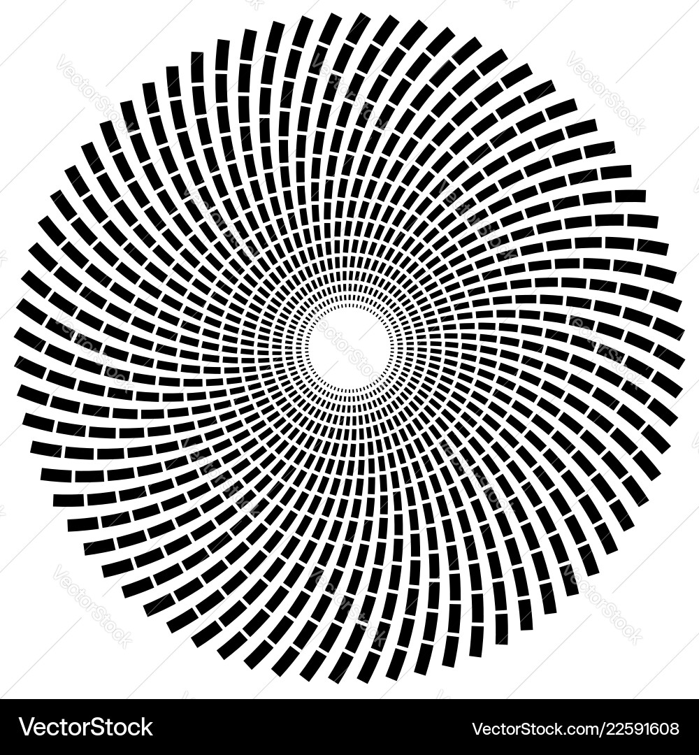 Geometric circle element with radial rectangle Geometric circle element with radial rectangle Vector Image