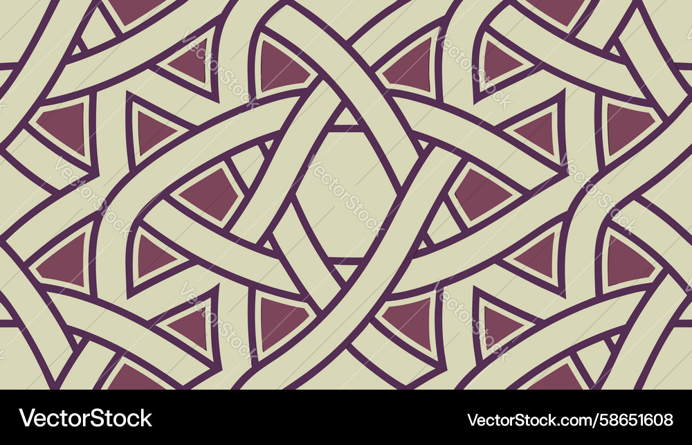 Interwoven Line Flow Pattern Vector Image