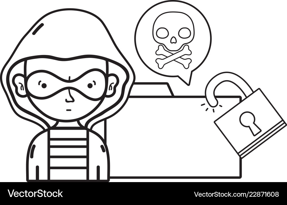 Isolated security system design Vector Image