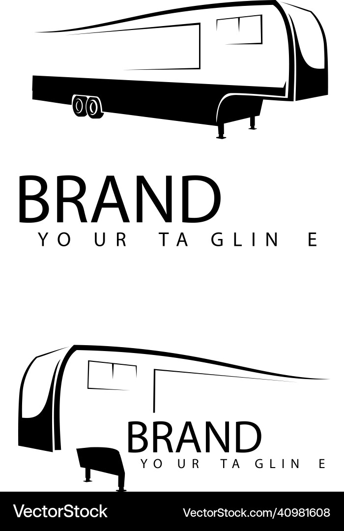 Rv vehicle logo Royalty Free Vector Image - VectorStock