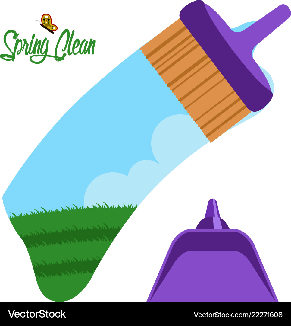 Spring clean concept image Vector Image