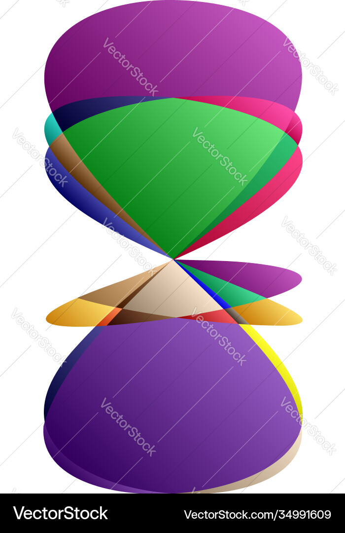 Abstract knot design element random intersecting Abstract knot design element random intersecting Vector Image