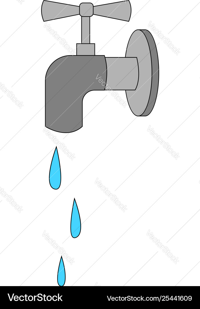 flowing tap water