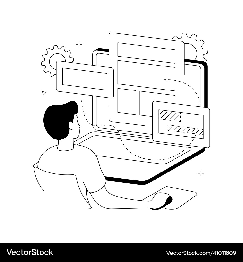 Copy optimization abstract concept Copy optimization abstract concept vector image