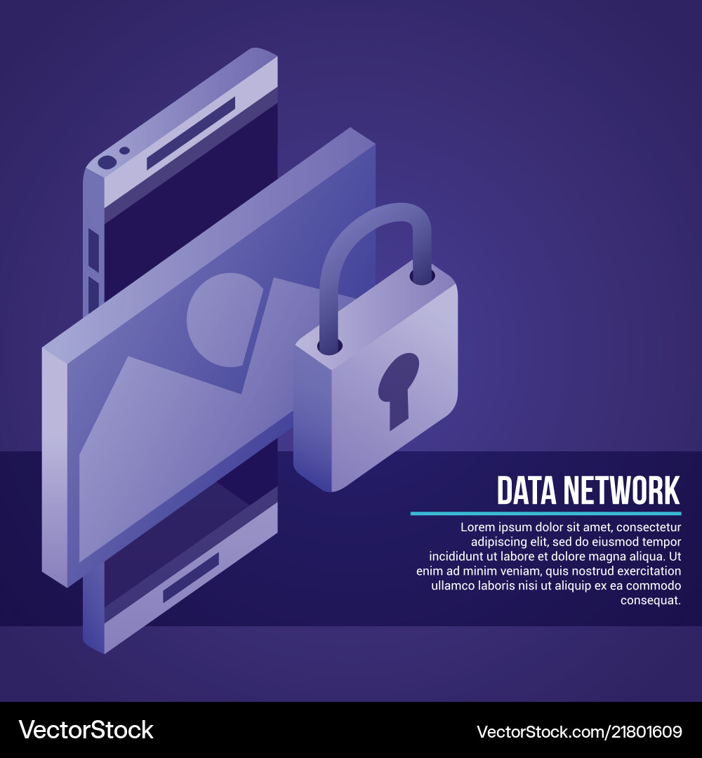 Data network related vector image