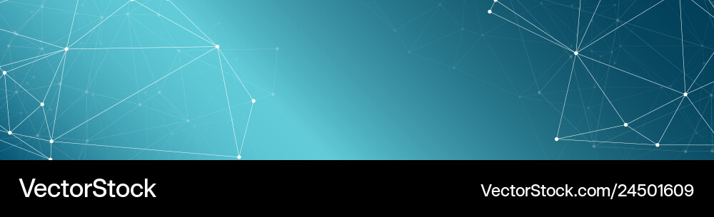 Digital connections algorithm connected triangles Vector Image
