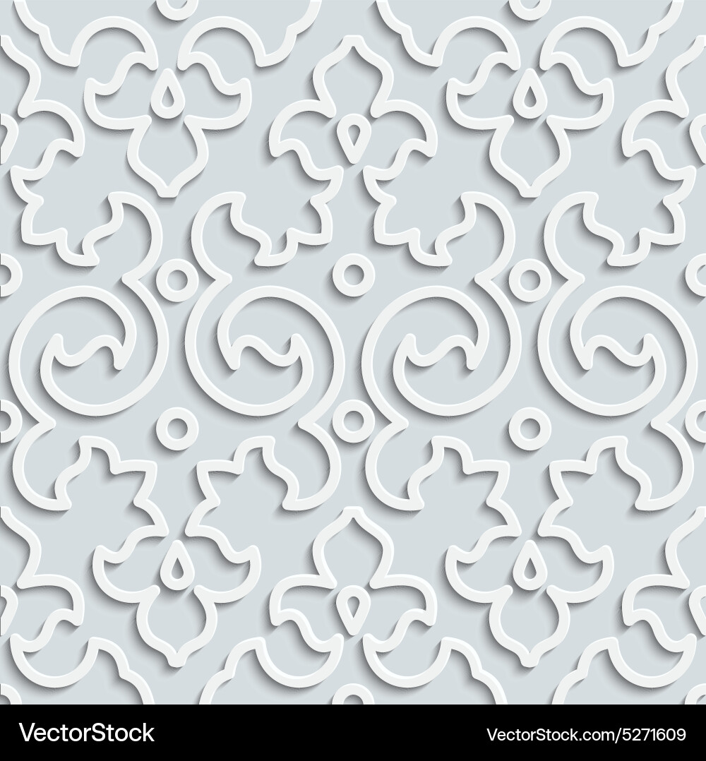 Elegant Curl Pattern Background vector image