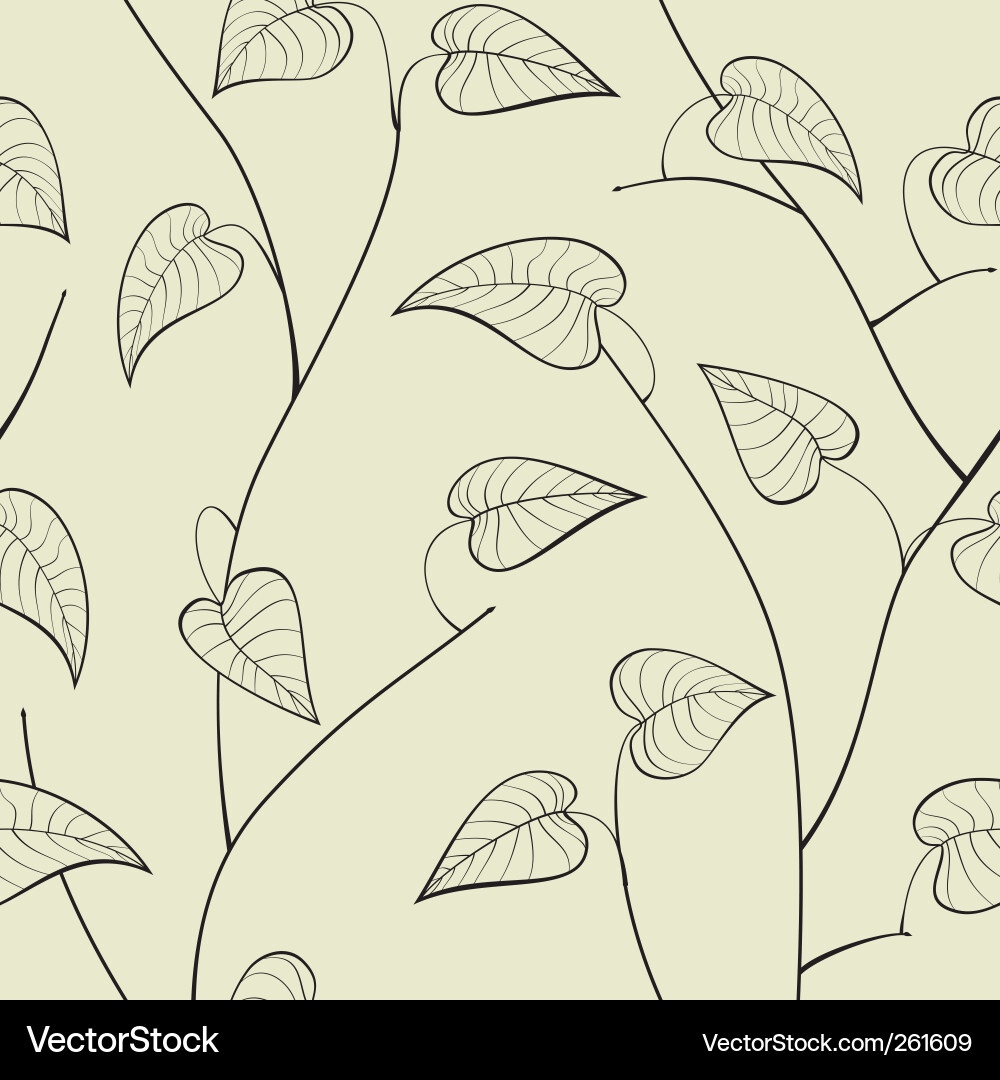 Elegant Leaf Pattern vector image