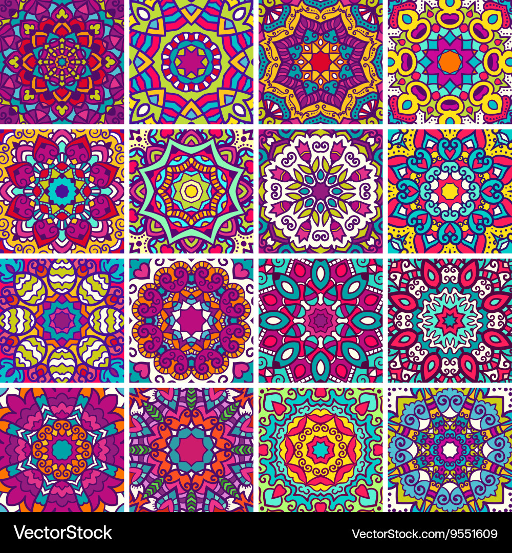 Ethnic Tribal Patterns Vector Image