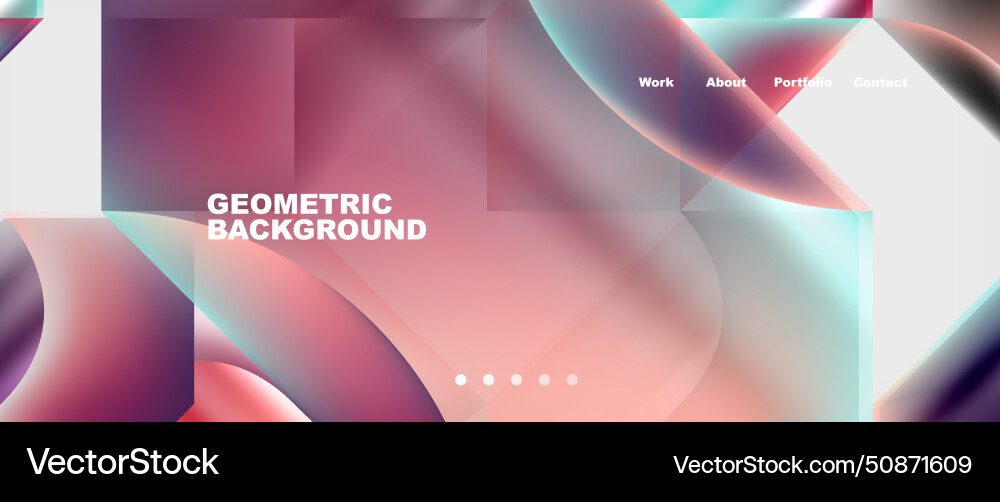 Glassmorphism geometric abstract background Glassmorphism geometric abstract background vector image