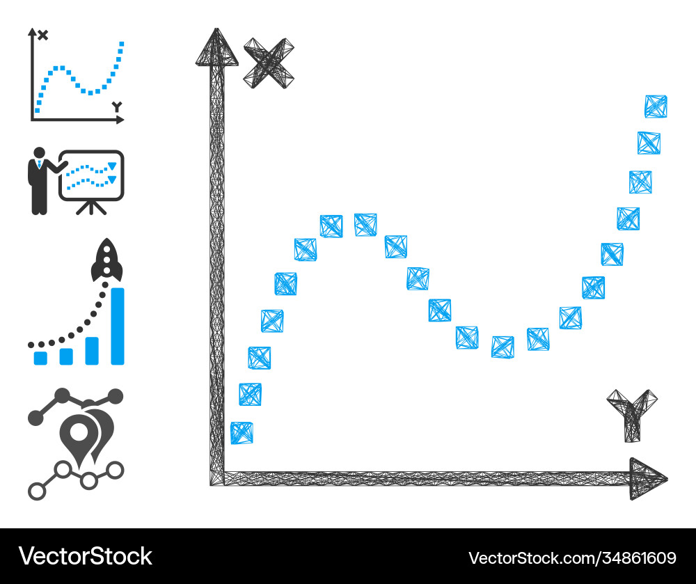 Hatched dotted plot mesh Hatched dotted plot mesh vector image