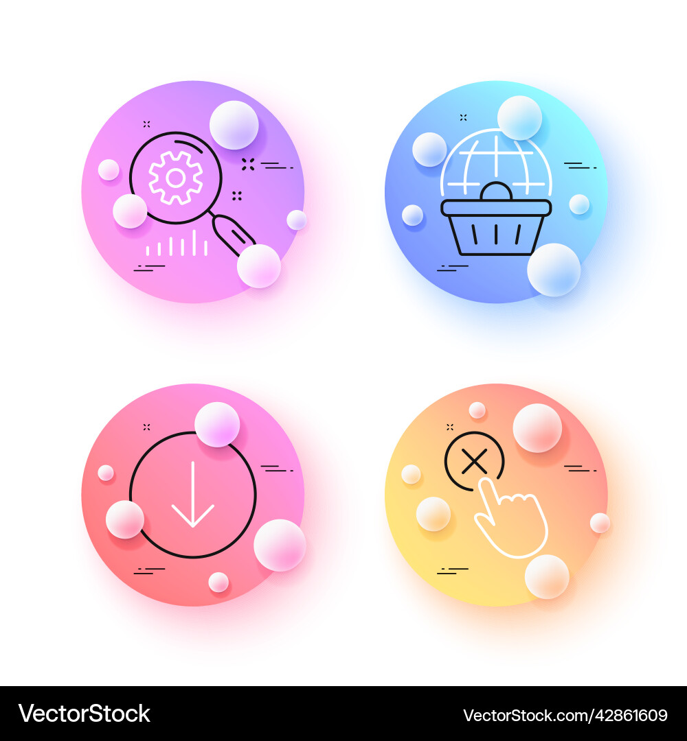 Online shopping reject click and scroll down Online shopping reject click and scroll down vector image