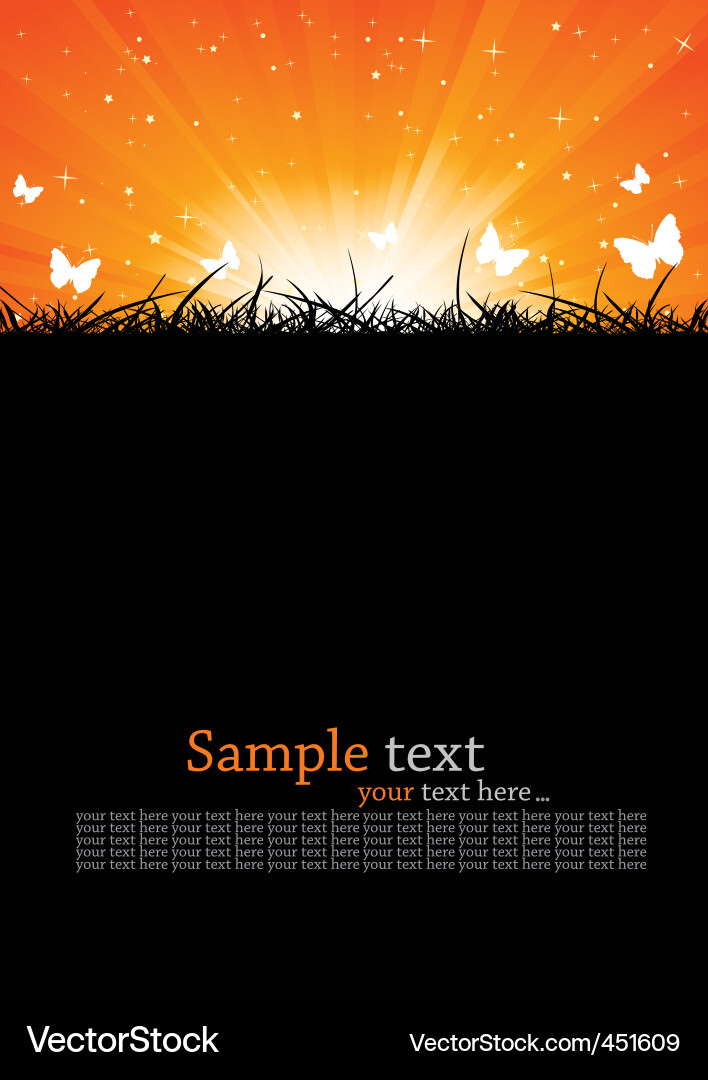 Orange Glow Background Vector Image