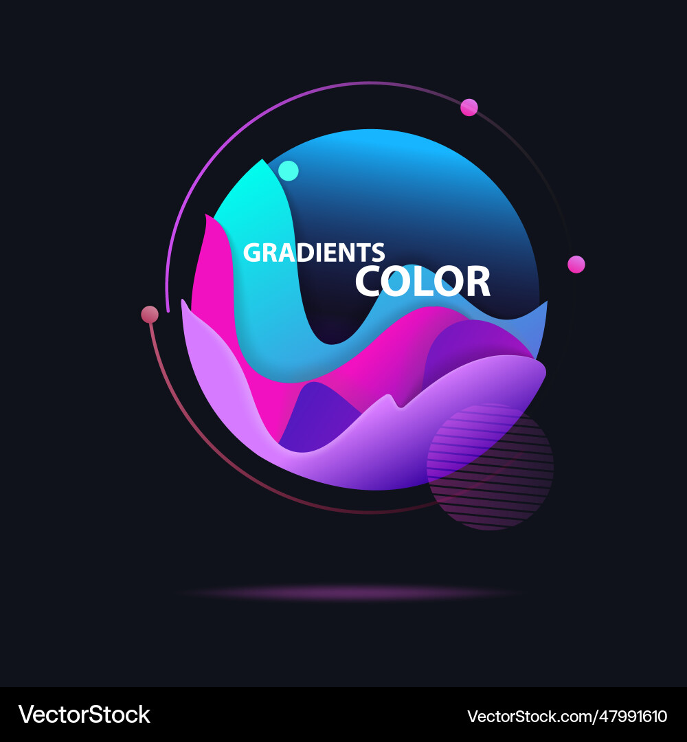 Abstract colorful circle gradient in sphere Abstract colorful circle gradient in sphere vector image