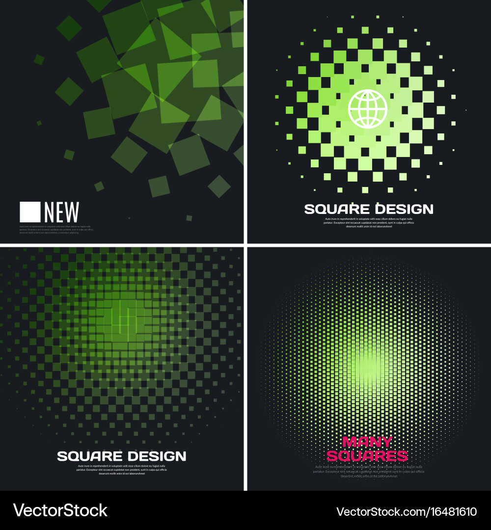 Abstract design elements for graphic layout vector image