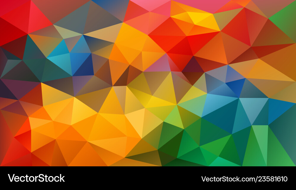 Abstract irregular polygon background rainbow Abstract irregular polygon background rainbow vector image
