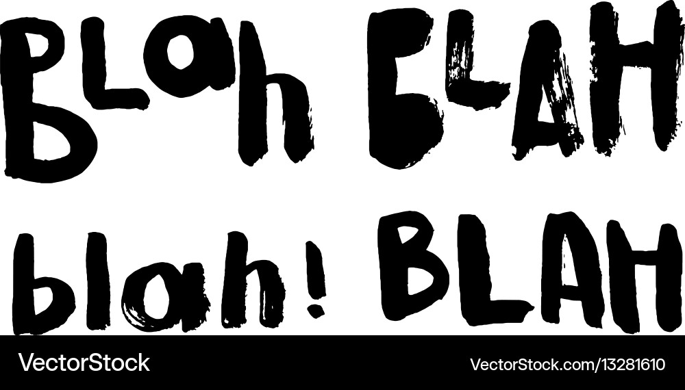 Blah-blah-blah seamless pattern Vector Image
