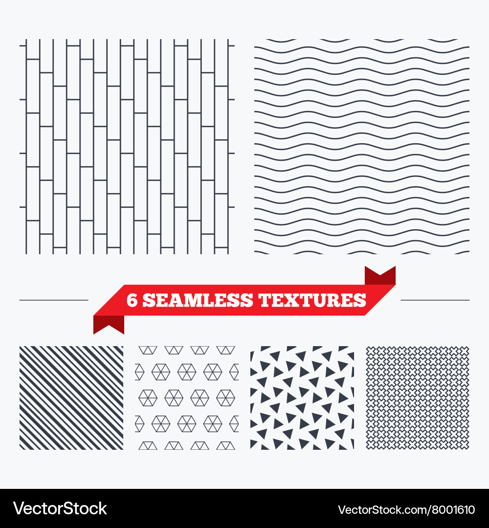Cobbles grid stripped seamless pattern vector image