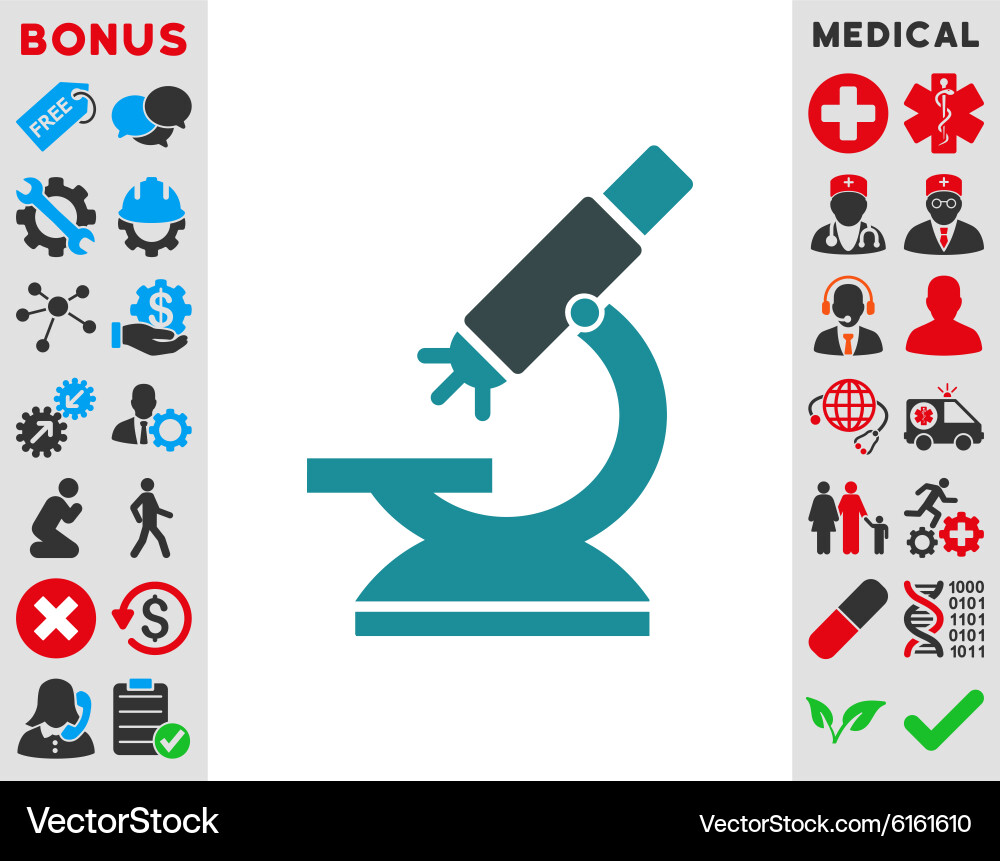 Labs microscope icon Vector Image