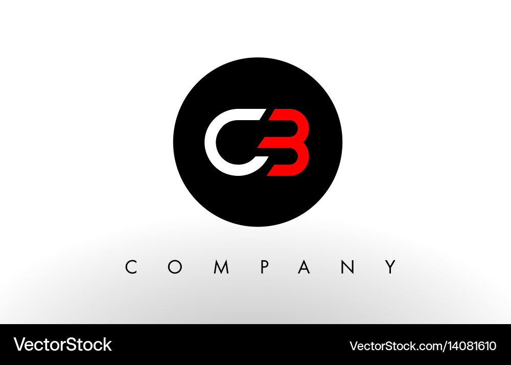 Letter C and B Logo Vector Image