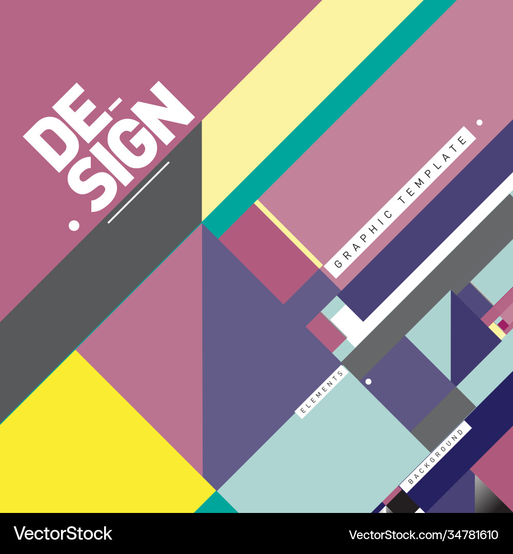 Modern colorful background material design vector image