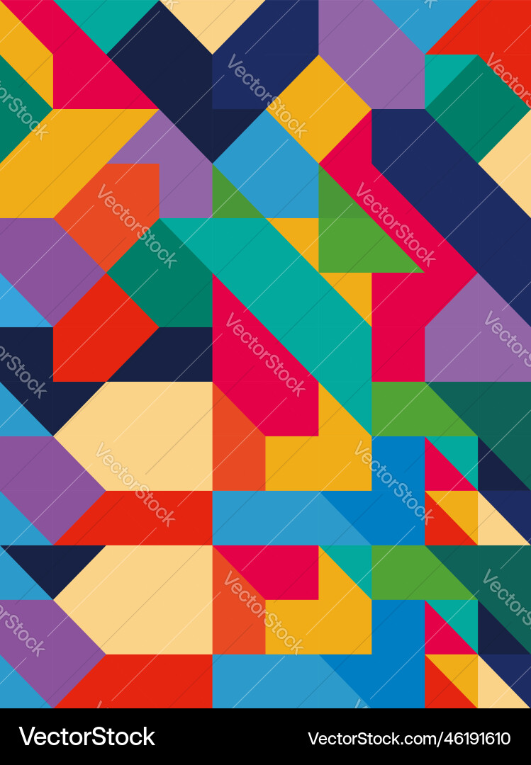 Seamless pattern with colorful geometric shapes Seamless pattern with colorful geometric shapes vector image