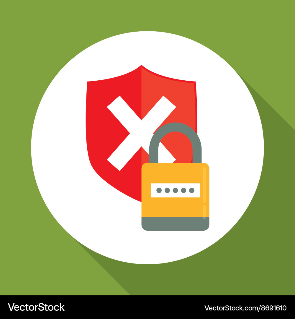Security system design technology vector image