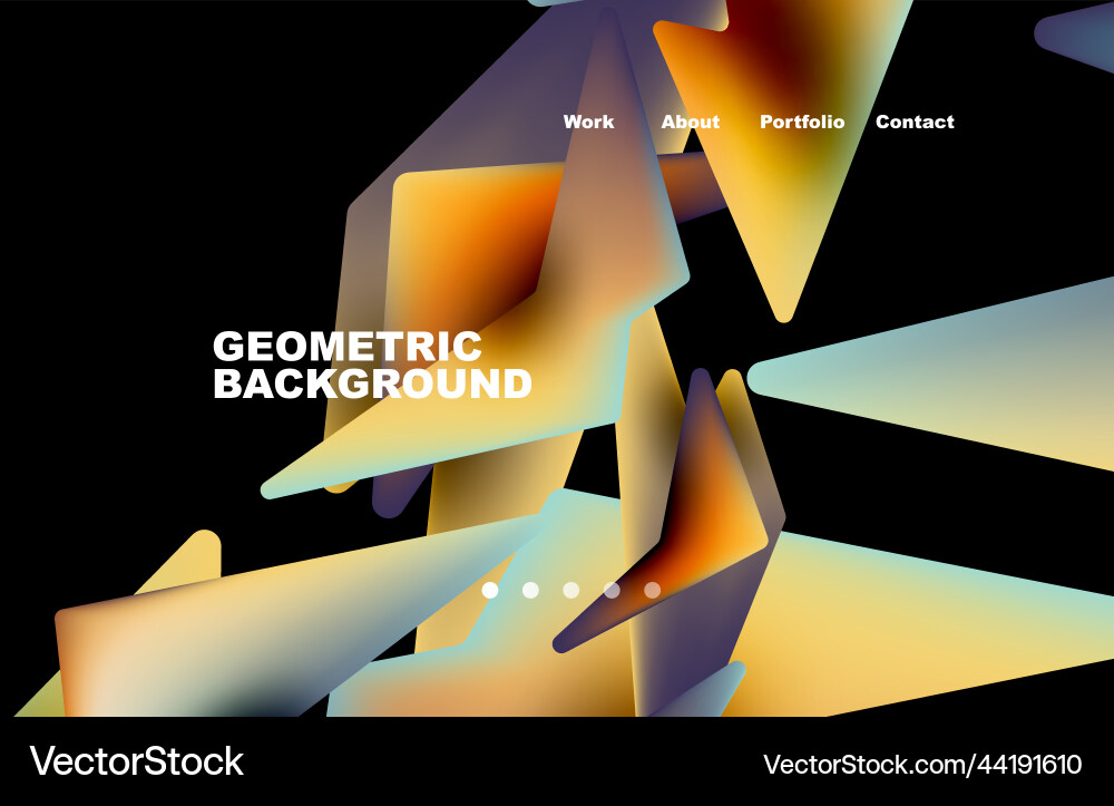 Shards shape composition abstract background web vector image