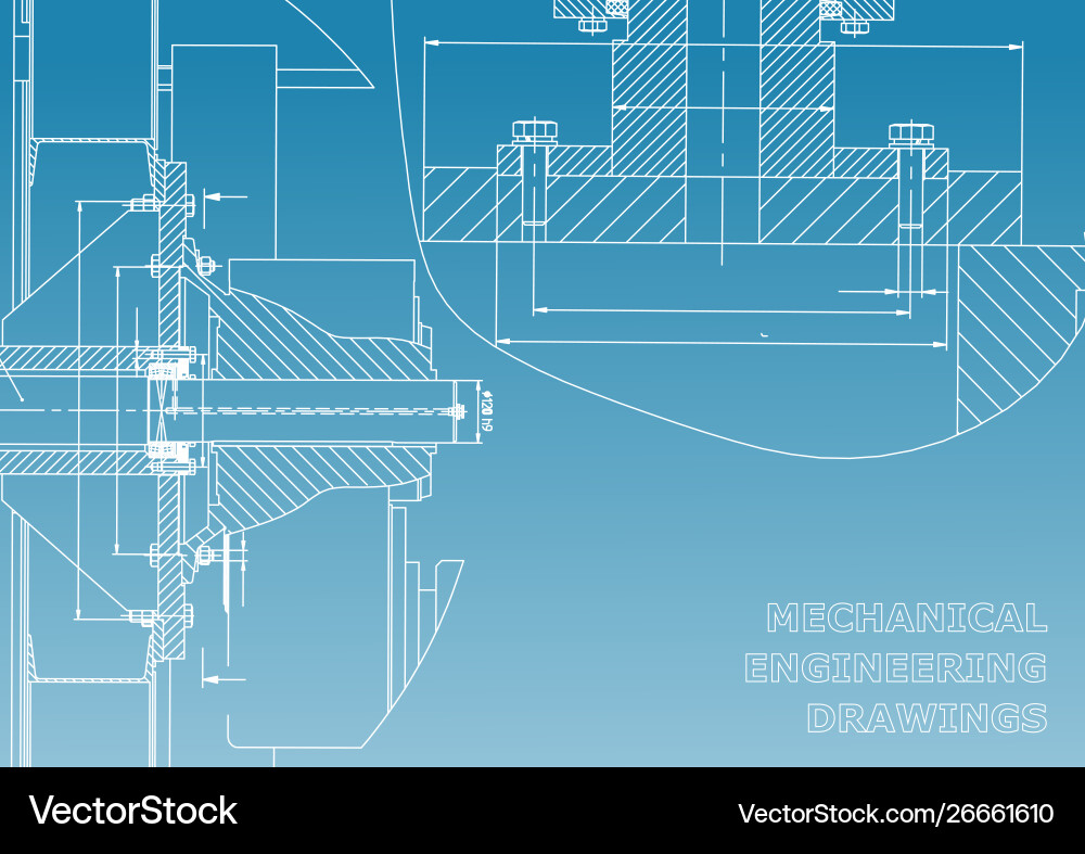 Technical mechanical engineering backgrounds Vector Image