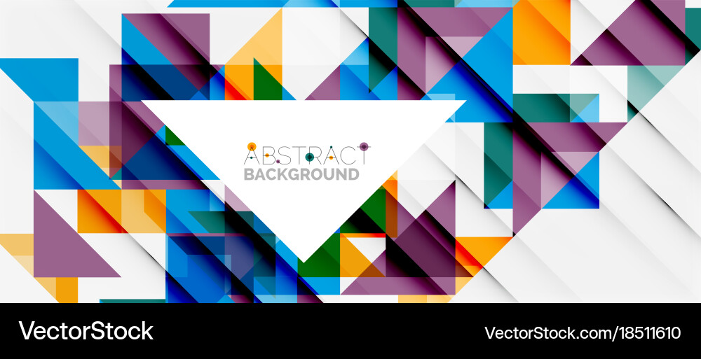 Triangle pattern design background Vector Image