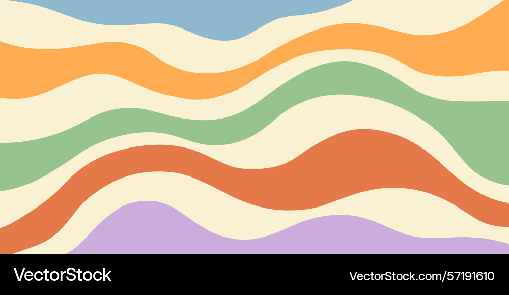 Twisted distorted retro groovy wavy background Twisted distorted retro groovy wavy background vector image