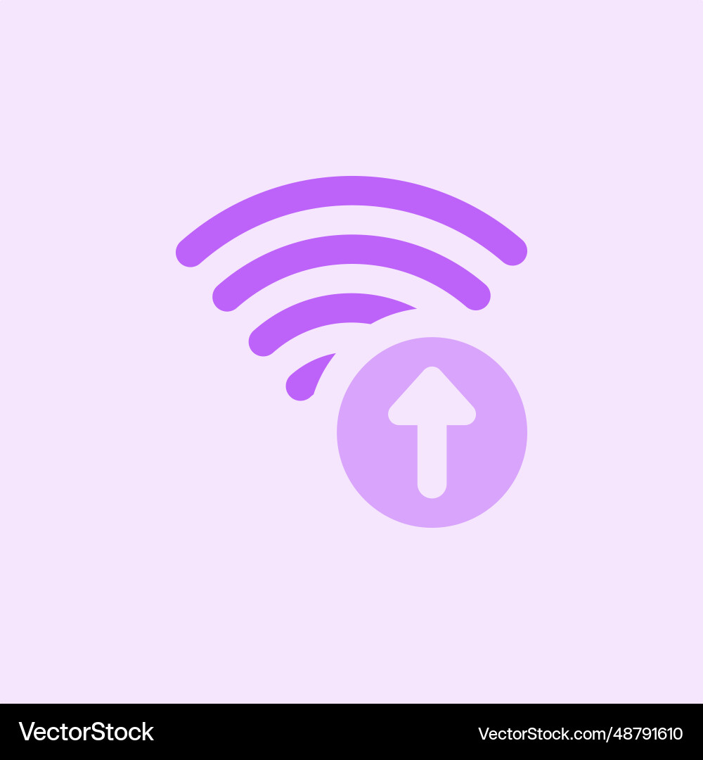 Uploading data faster with high speed internet Vector Image