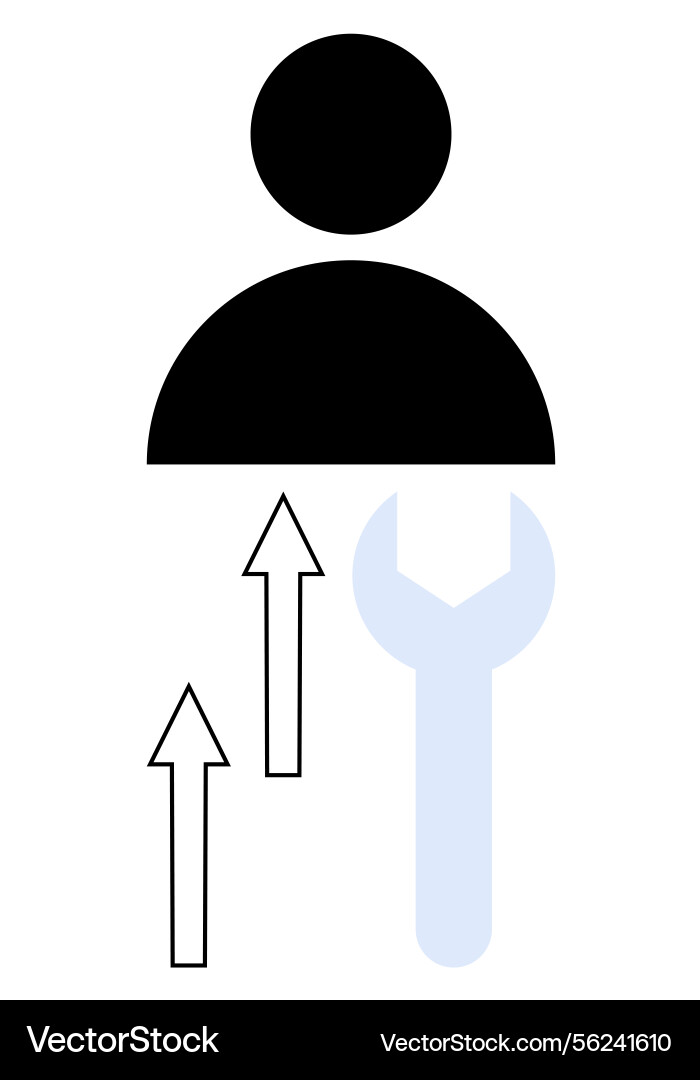 User growth and development with support tools User growth and development with support tools Vector Image