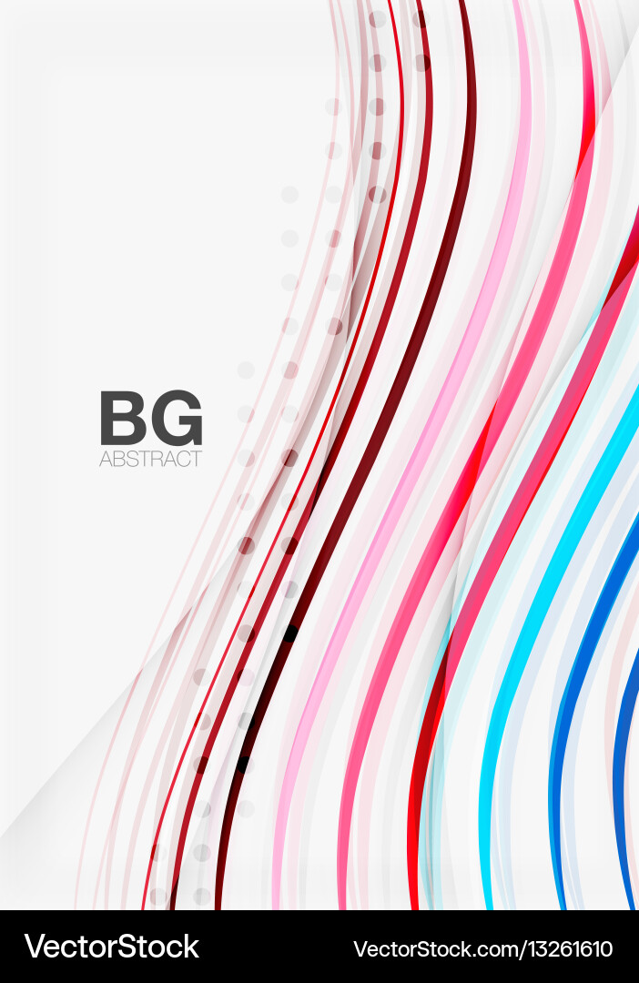 Wave lines abstract background Vector Image