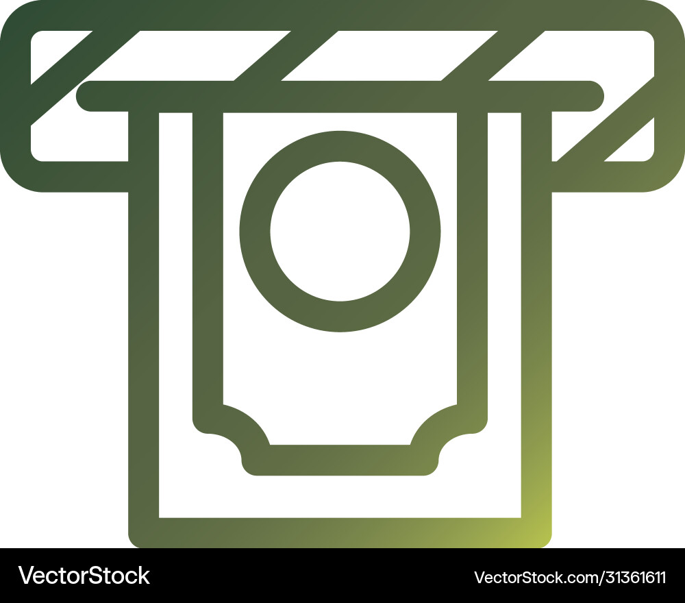 Bill gradient style icon design vector image
