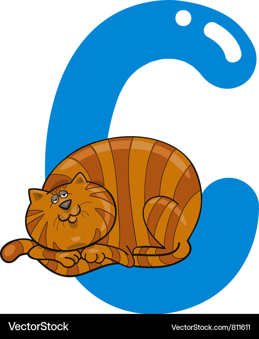 C cat Vector Image