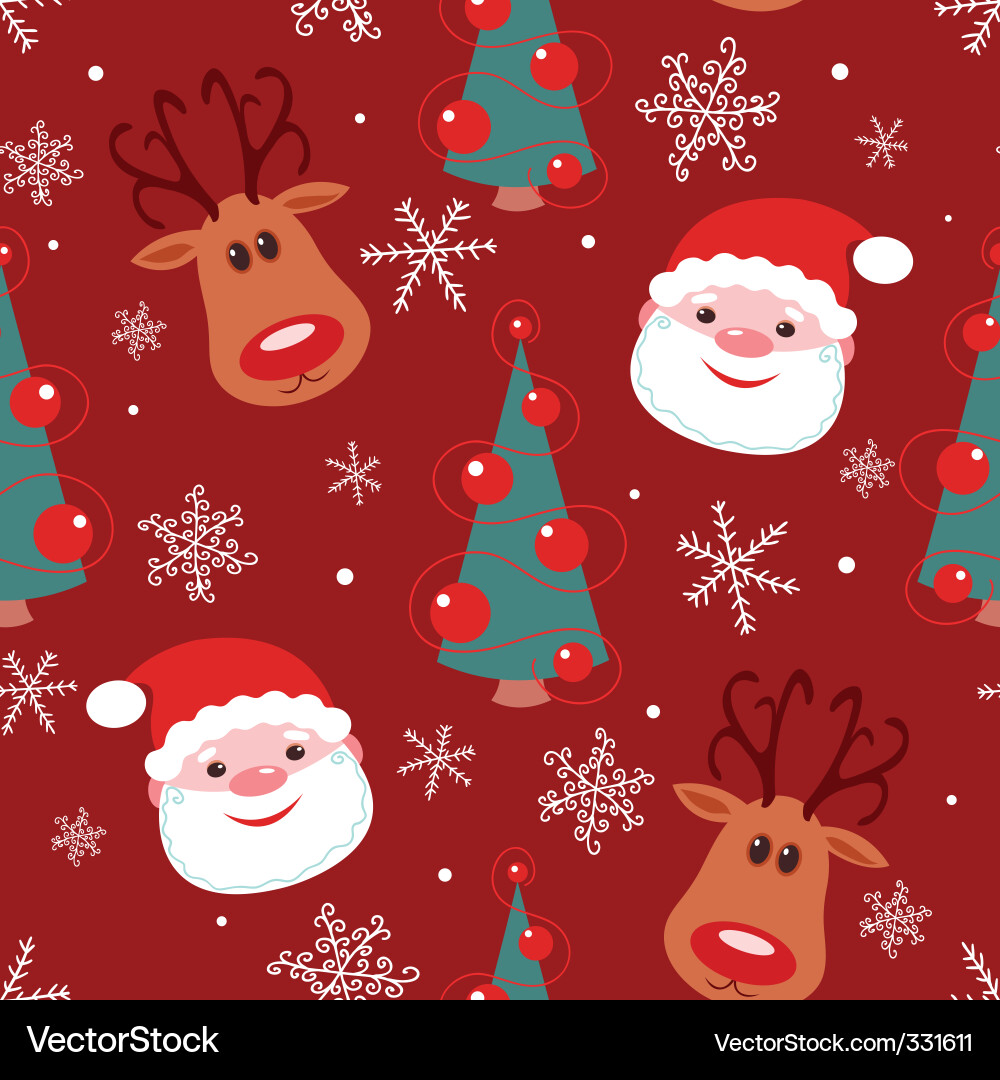 Reindeer Pattern Computer Christmas Reindeer Pattern – Royalty-Free Vector | VectorStock