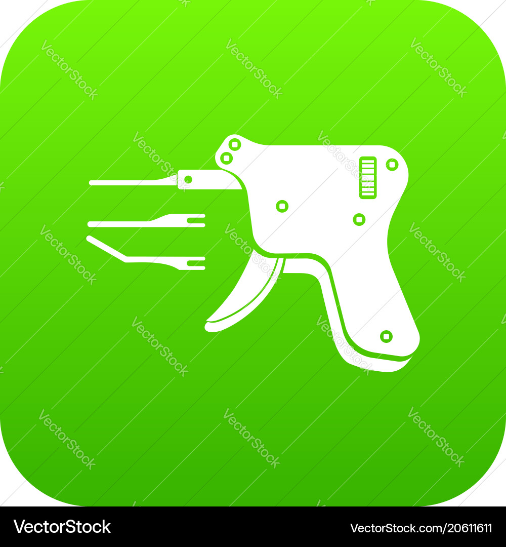 Code reader icon green vector image