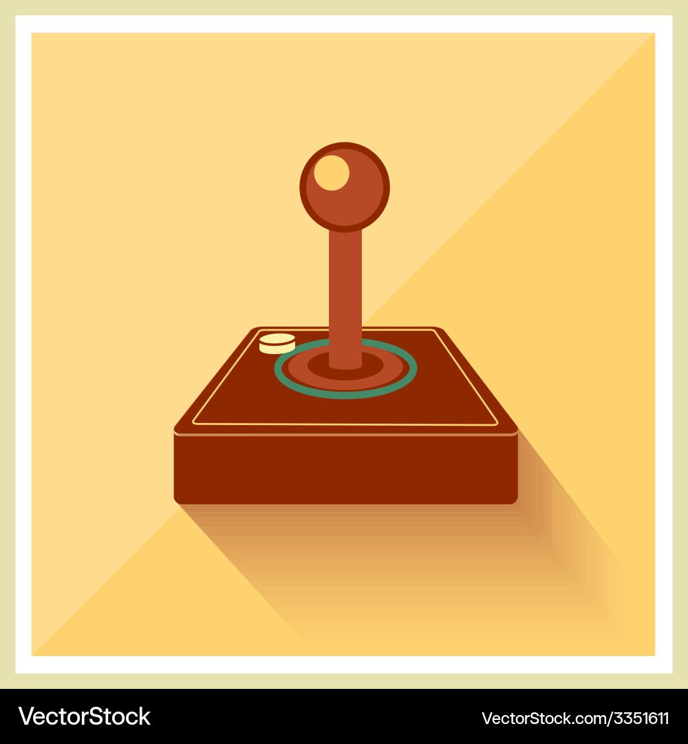 Computer video game joystick controller Vector Image
