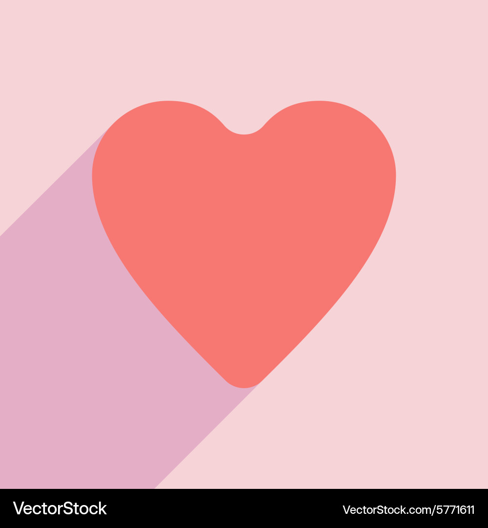 Flat with shadow icon and mobile application logo vector image
