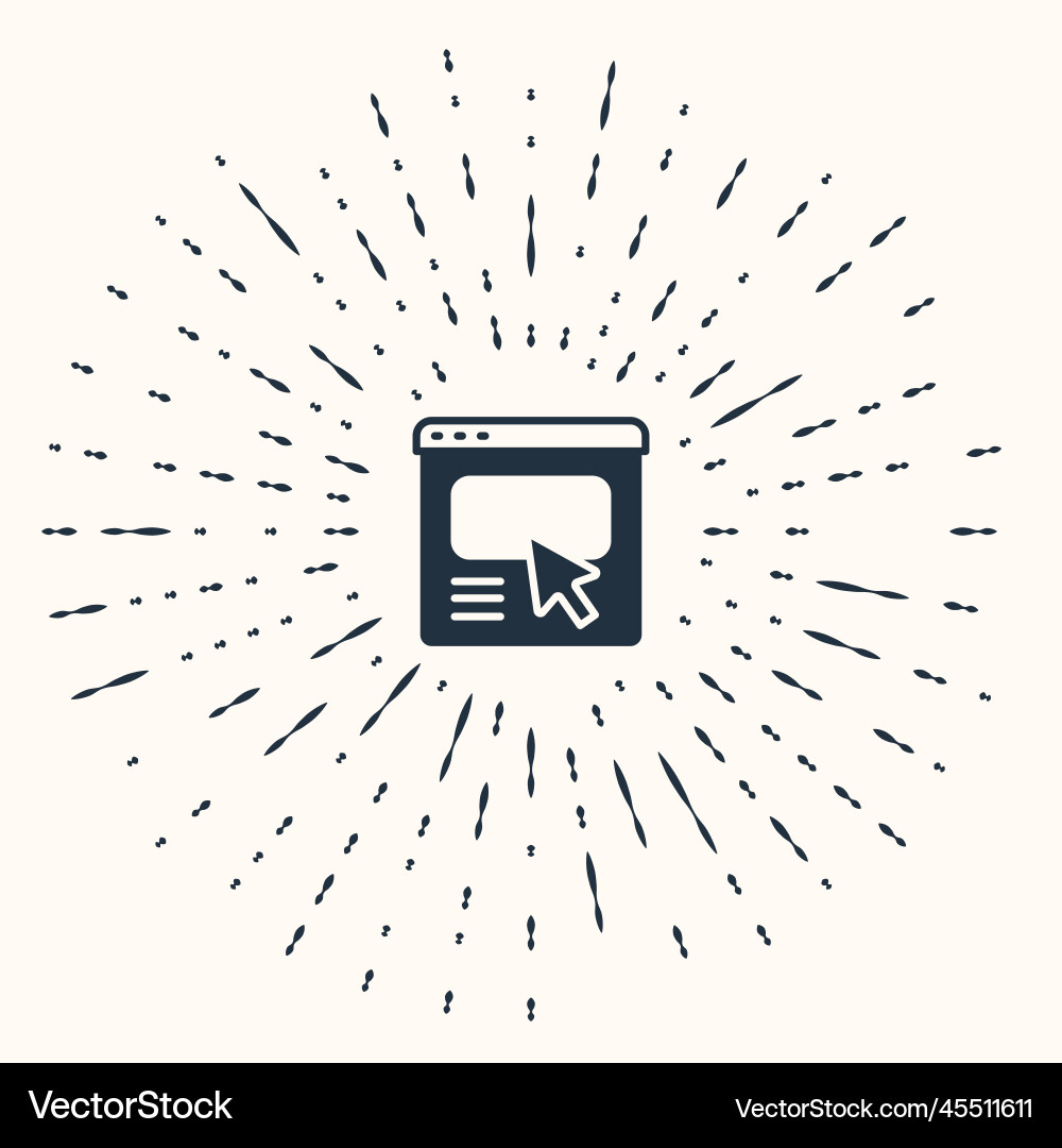 Grey ui or ux design icon isolated on beige Grey ui or ux design icon isolated on beige vector image