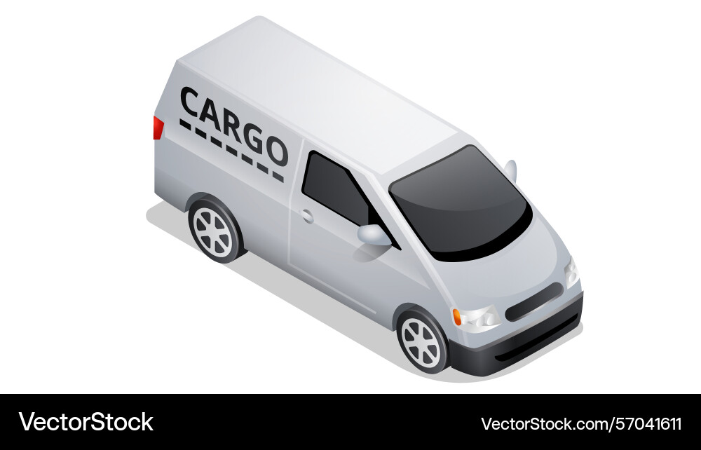 Isometric car icon isolated on white Royalty Free Vector