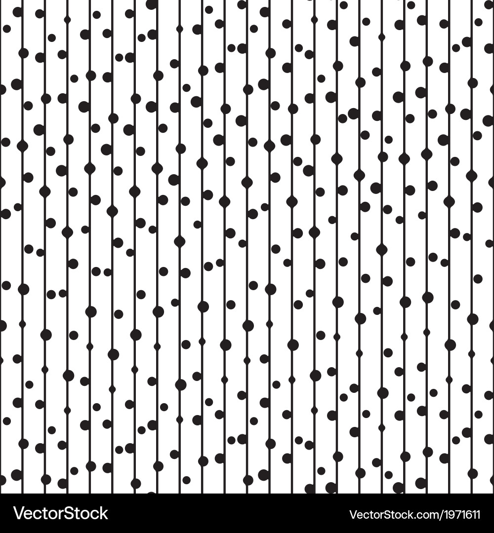 Monochrome Dotted Line Pattern vector image