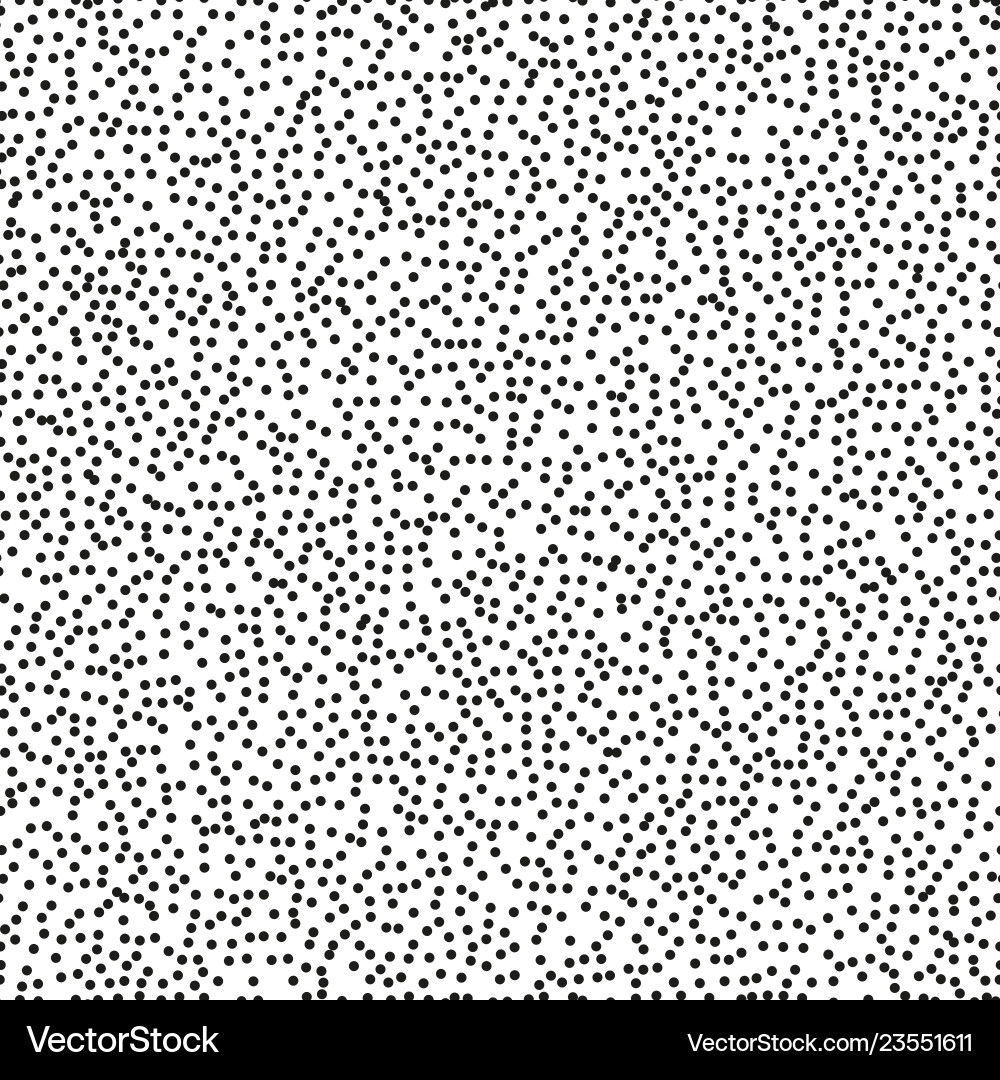 Pointillism middle density seamless dots pattern Vector Image