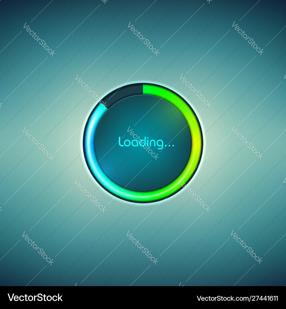 Progress loading icon with scale sign upload bar Progress loading icon with scale sign upload bar vector image