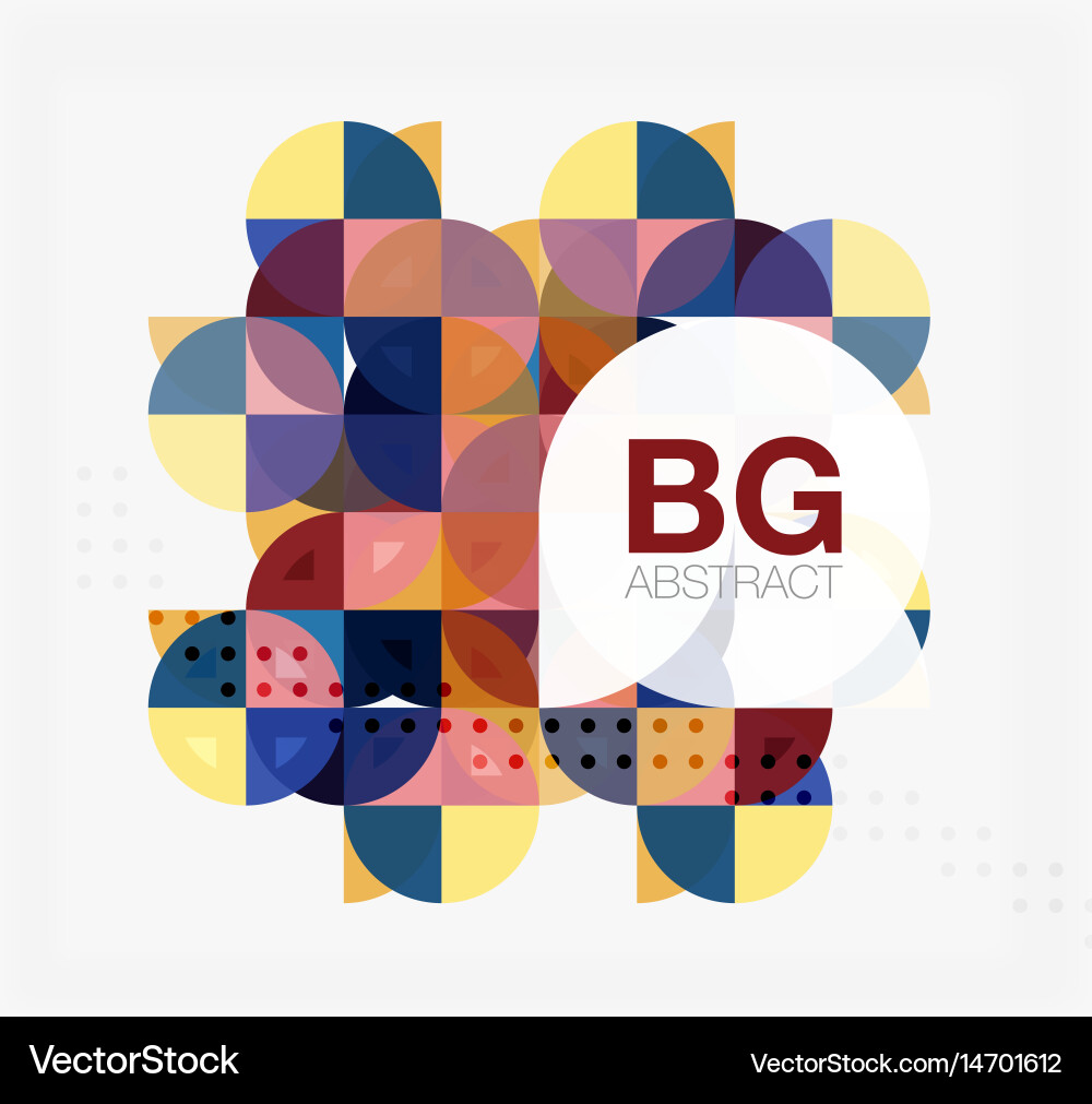 Abstract background of circle elements Vector Image