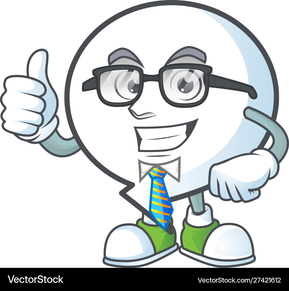 Businessman pattern circle bubble with character Vector Image